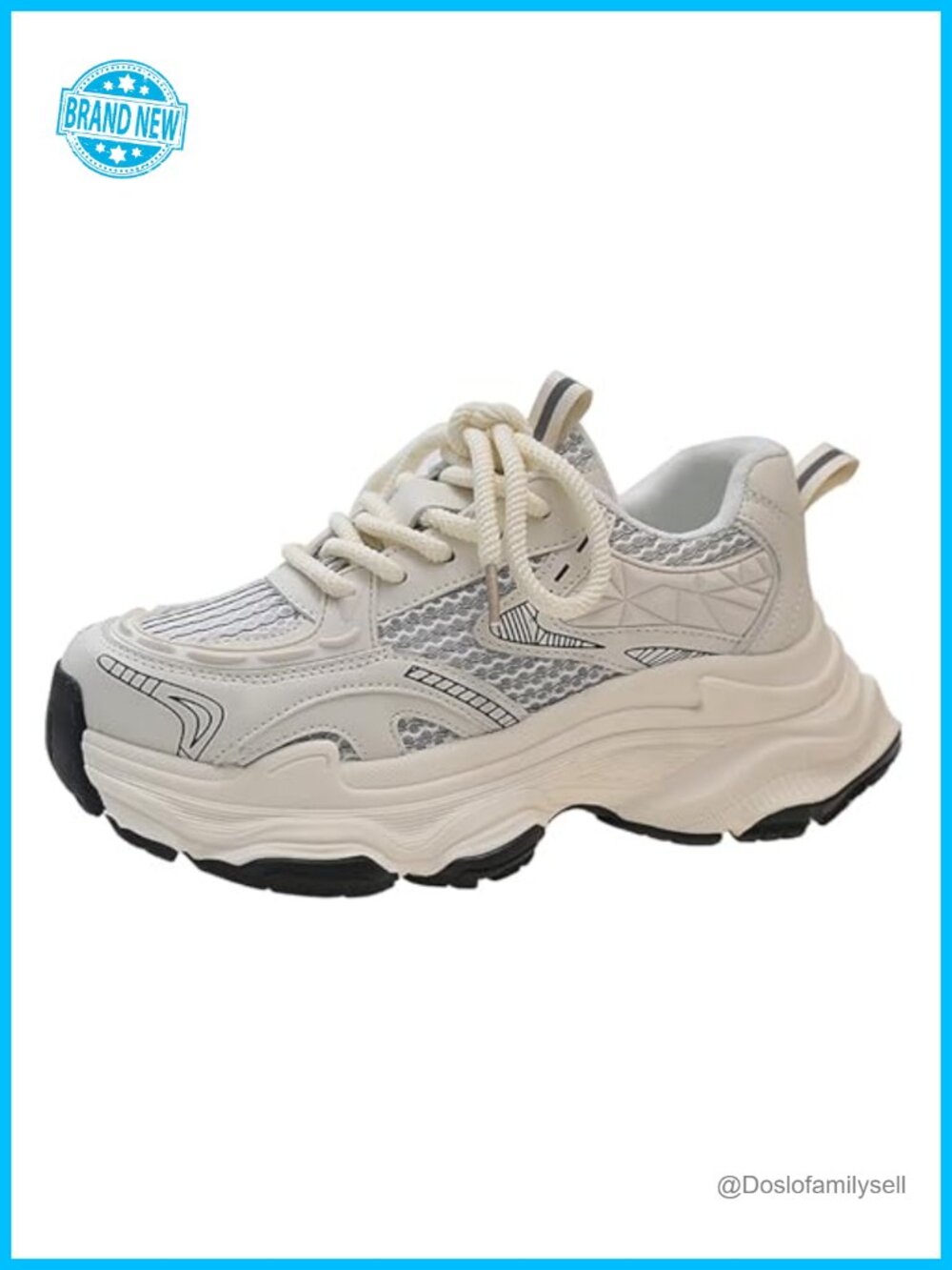 Platform Fashion Sneakers Womens Mesh Breathable Walking Tennis Shoes Comfort